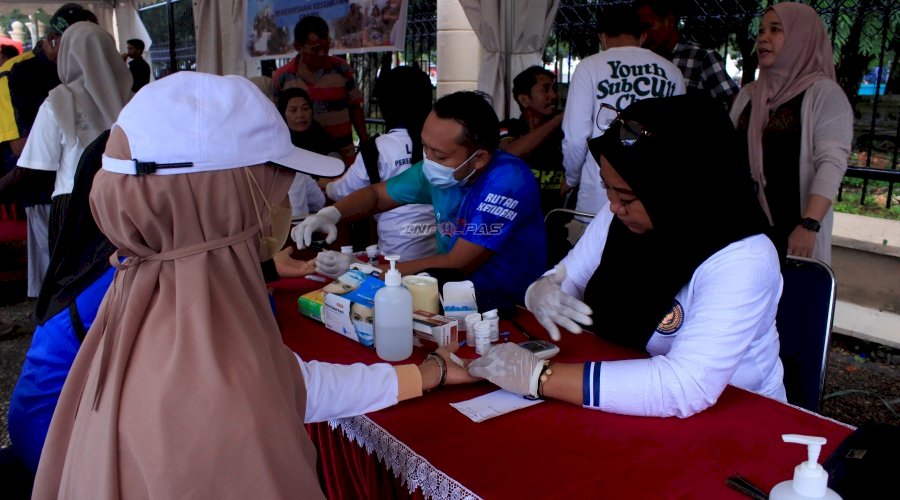 Kanwil Ditjenpas Sultra Gelar Bazar UMKM dan Pemeriksaan Kesehatan Gratis di CFD eks MTQ Kendari