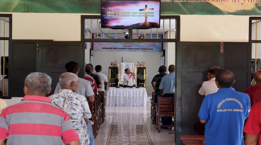 Ibadah Buka Usbu, Warga Binaan Lapas Ambon Temukan Penguatan Iman dan Harapan Baru