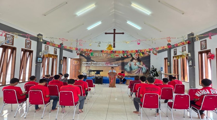 Perkuat Iman di Balik Jeruji, Lapas Pemuda Madiun Gandeng Dua Gereja Gelar Pembinaan Rohani