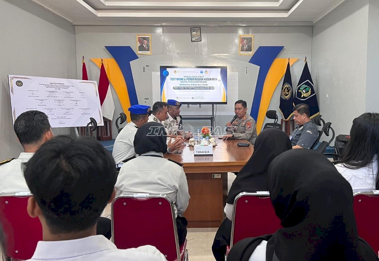 Bapas Tanjungpandan Gelar Sosialisasi P4GN, Tes Urine, dan Pemeriksaan Kesehatan Gratis