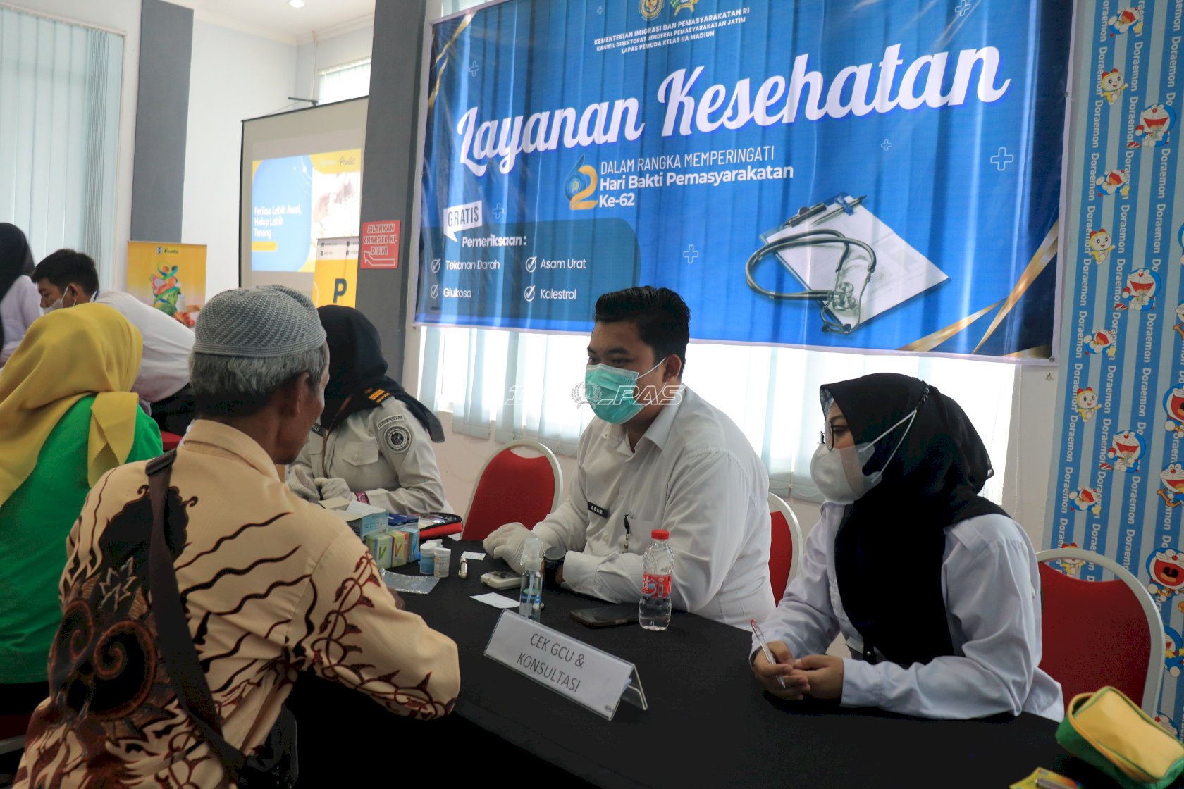 Lapas Pemuda Madiun Gelar Layanan Kesehatan Gratis Semarakkan HBP Ke-62