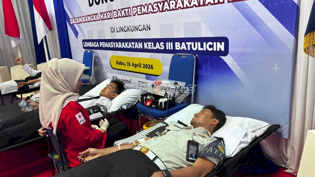 Lapas Batulicin Gelar Donor Darah, Semangat Kepedulian HBP Ke-62