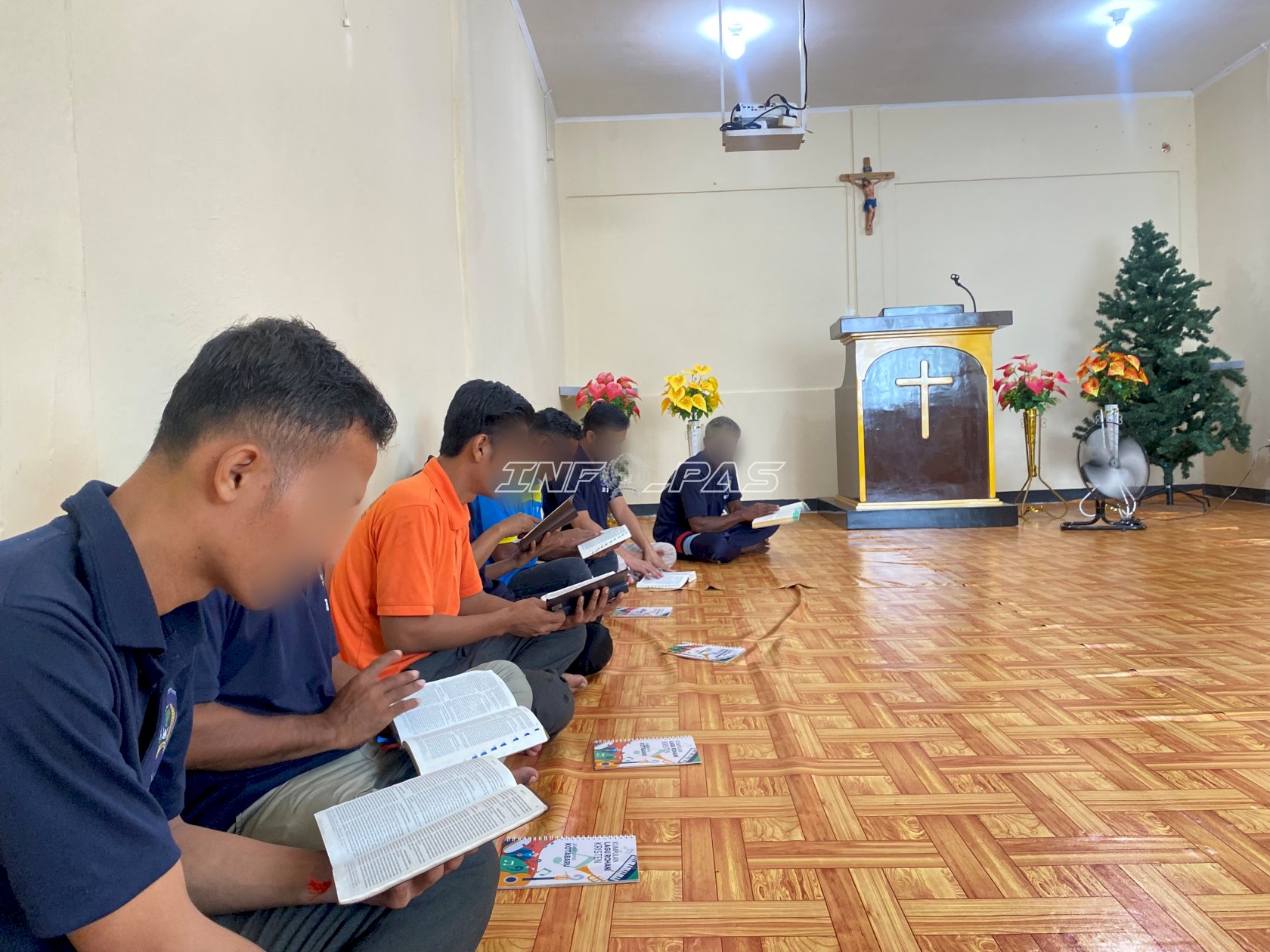 Hangatkan Iman, Lapas Kotabaru Gelar Ibadah bersama Warga Binaan Kristiani