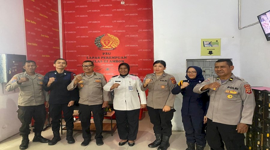 Cegah Gangguan Kamtib, Lapas Perempuan Ambon Terima Sambang Dit. Binmas Polda Maluku