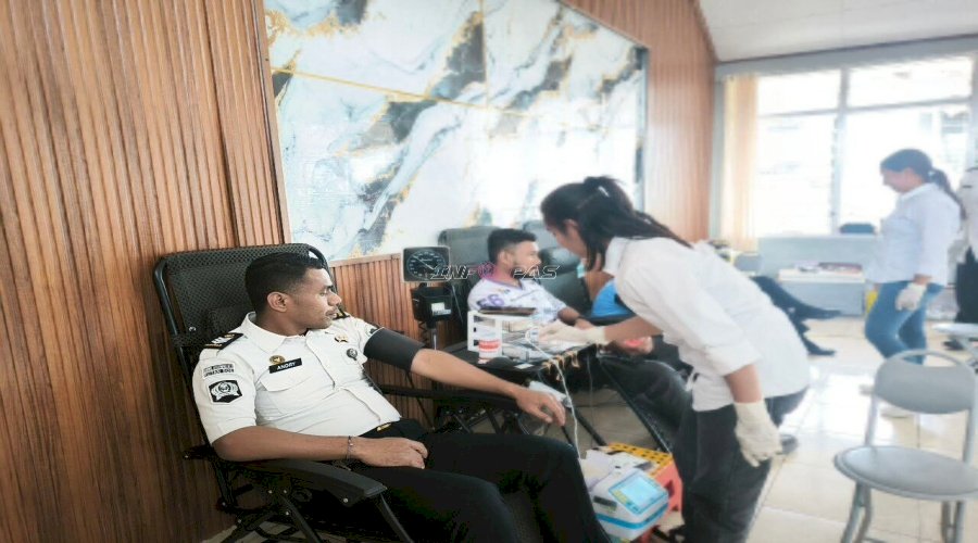 Semarak HBP Ke-62, Rutan SoE Gelar Donor Darah dan Pemeriksaan Kesehatan Gratis