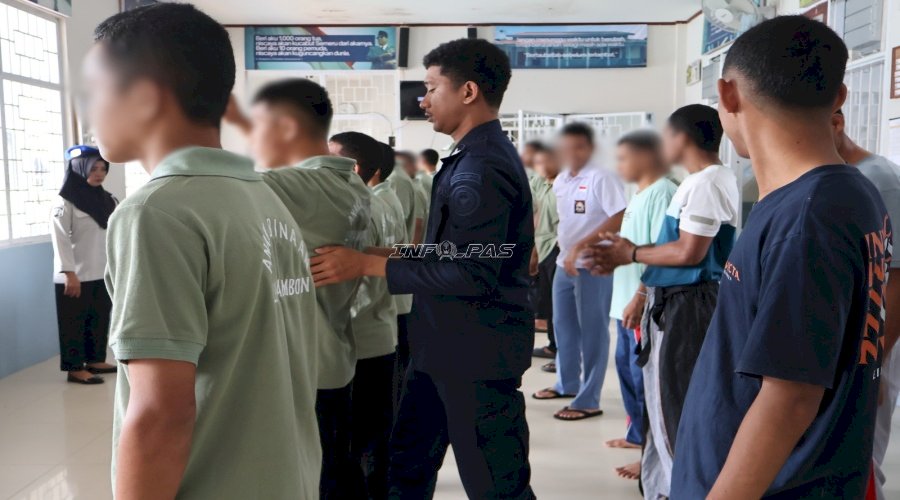 LPKA Ambon Perkuat Kamtib melalui Penggeledahan Rutin