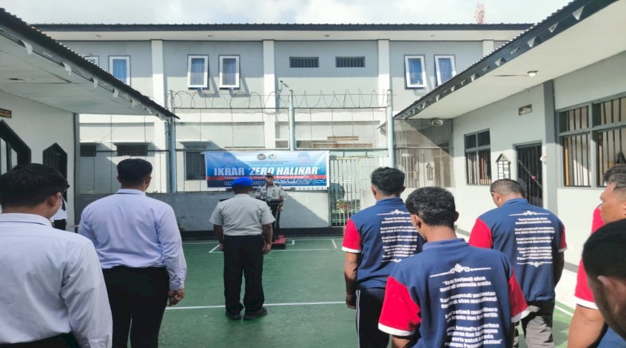Tegaskan Komitmen Integritas, Lapas Wahai Deklarasikan Ikrar Zero Halinar 