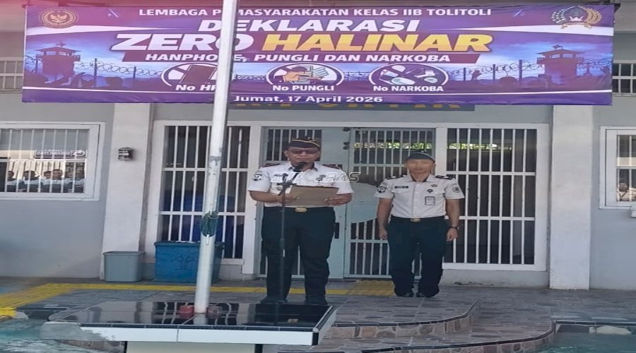 Petugas dan Warga Binaan Lapas Tolitoli Deklarasikan Zero Halinar 