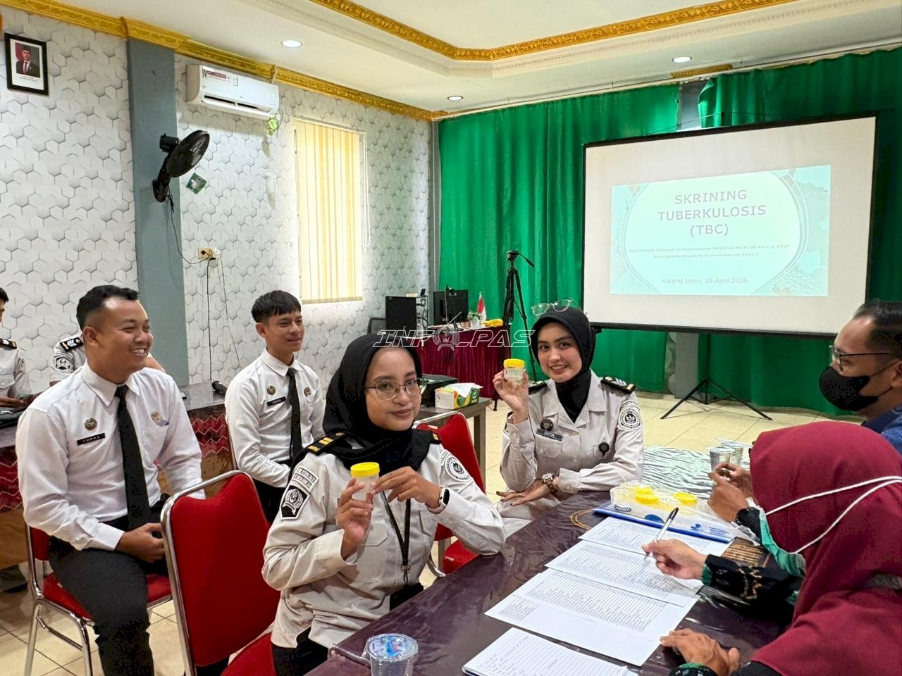 Deteksi Dini TBC, Lapas Narkotika Karang Intan Gandeng Puskesmas Skrining Petugas