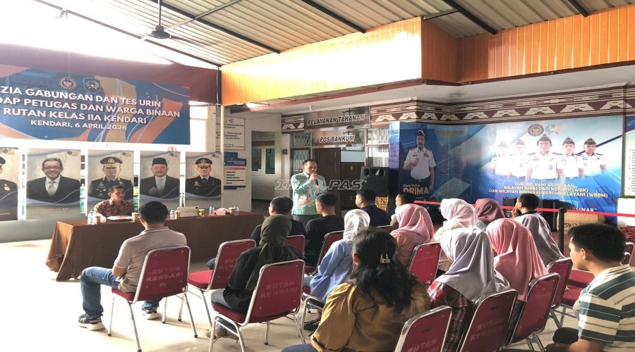 Di Rutan Kendari, Kakanwil Ditjenpas Sultra Tegaskan Pentingnya Kepatuhan SOP 