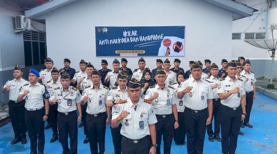 Komitmen Bersih dan Berintegritas, Lapas Sekayu Gaungkan Ikrar Zero Halinar