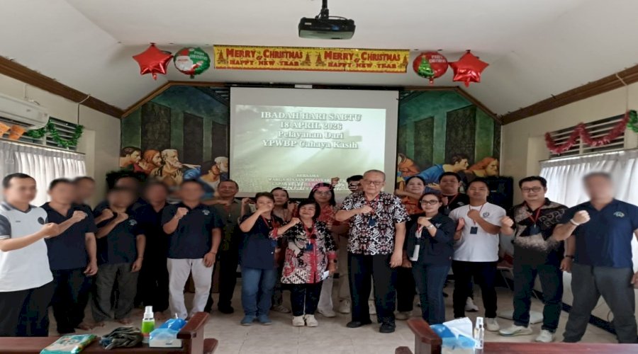 Warga Binaan Lapas Banjarmasin Jalani Ibadah dan Perenungan bersama YPWBP Cahaya Kasih Jakarta