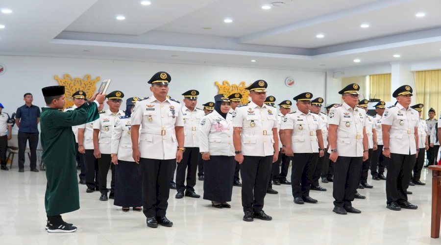 Perkuat Barisan Pemasyarakatan, Kakanwil Ditjenpas Aceh Lantik 33 Pejabat Manajerial Baru