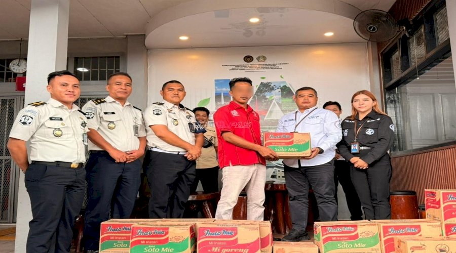 Lapas Tanjungpandan Fasilitasi Bantuan Peduli Warga Binaan dari LKBH Belitung