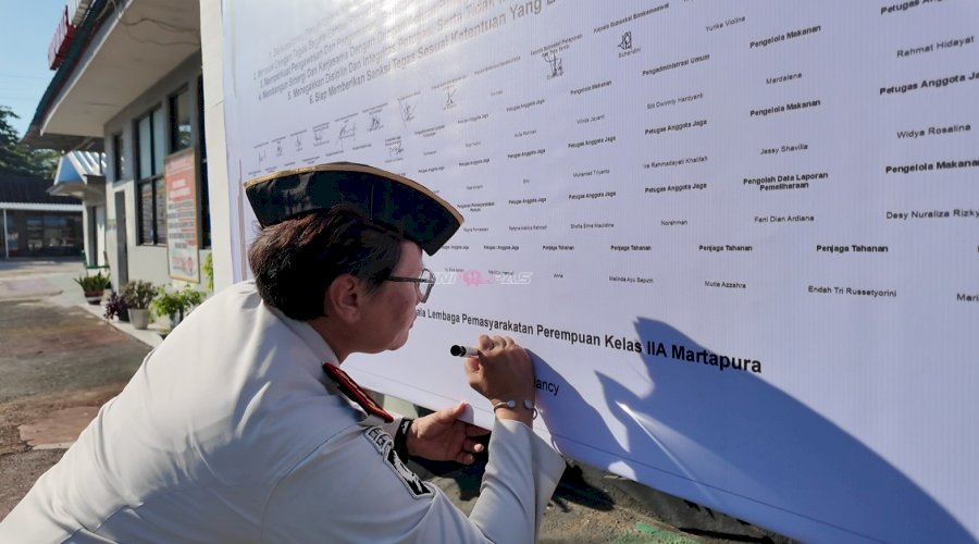 Lapas Perempuan Martapura Tegaskan Komitmen Zero Halinar
