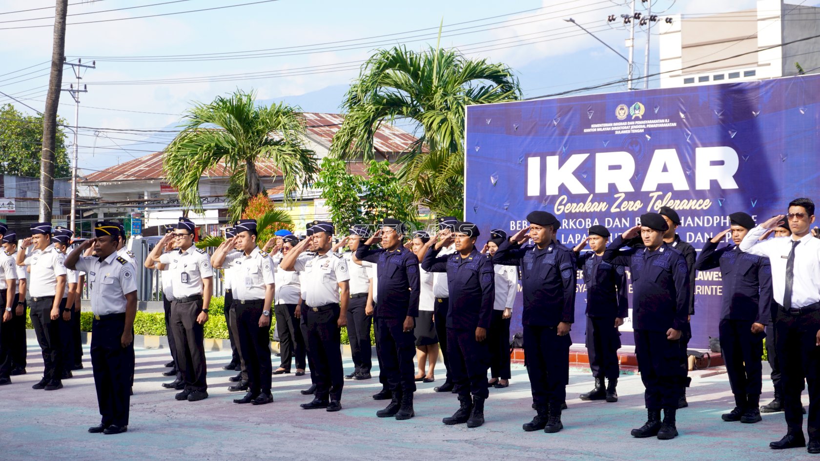 Ikrar Zero Halinar, Kanwil Ditjenpas Sulteng Perkuat Pengawasan