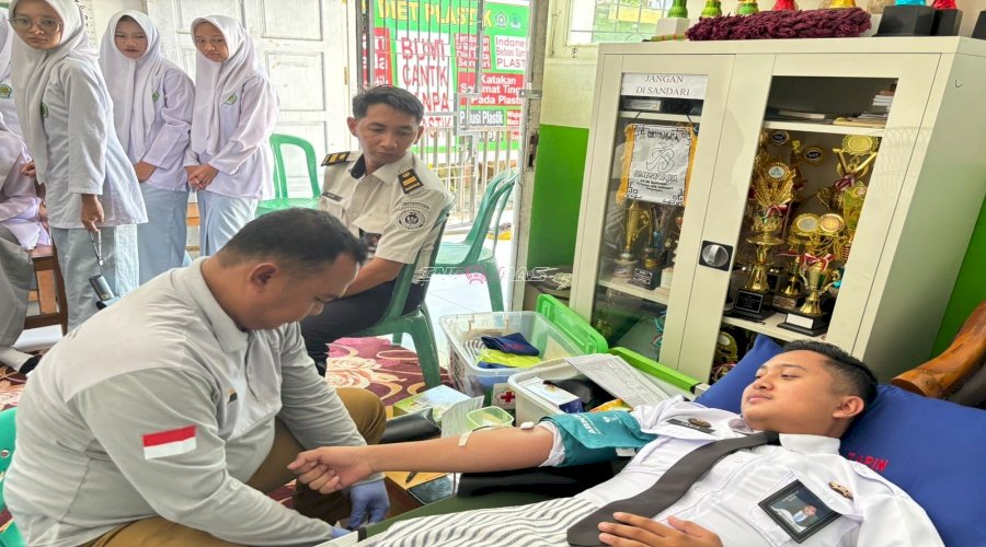 Rutan Rantau Ikuti Donor Darah Keliling SKPD se-Kab. Tapin, Wujud Peduli Kemanusiaan