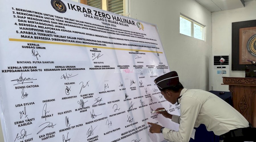 LPKA Muara Bulian Deklarasikan Zero Halinar, Perangi Narkoba dan Handphone Ilegal