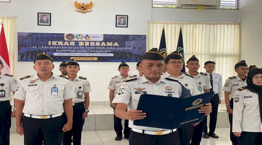Rutan Tanjung Ikrarkan Komitmen Zero Halinar
