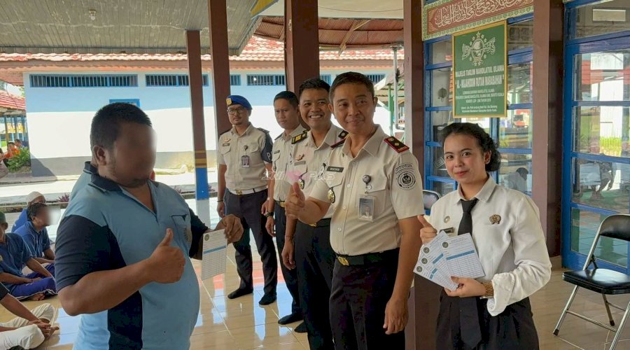 Peduli Kesehatan Warga Binaan, Rutan Marabahan Luncurkan Kartu Ceria untuk Penderita Hipertensi