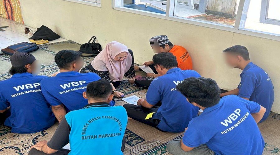 Rutan Marabahan Gandeng SPNF SKB Barito Kuala, Hadirkan Pembelajaran Baca Tulis bagi Warga Binaan