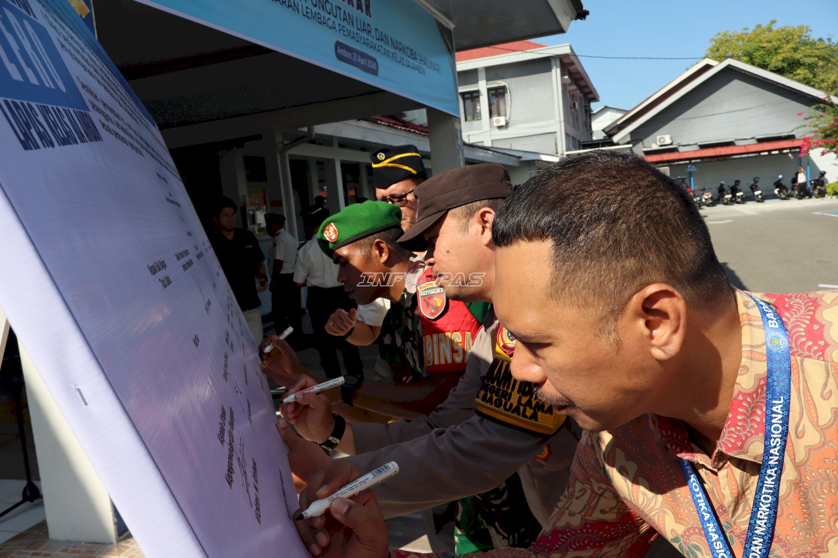 Komitmen Zero Halinar, Lapas Ambon Gandeng BNNP dan APH