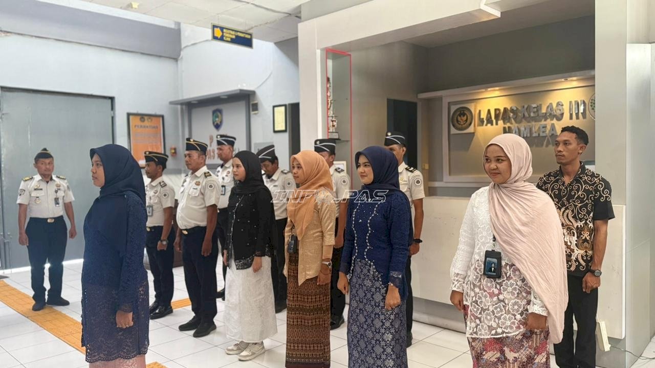 Semangat Hari Kartini, Jajaran Lapas Namlea Tampil Berkebaya