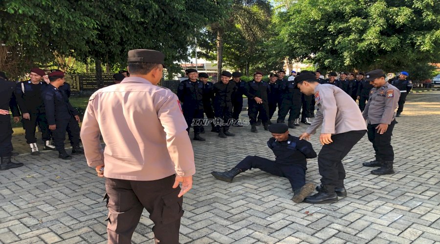 Gandeng Polres Tanah Laut, Rutan Pelaihari Asah Kemampuan Pengamanan Petugas lewat Korwasbin 