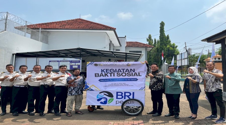 Lapas Batang dan BRI Cabang Batang Salurkan Bantuan Gerobak Usaha untuk Pelaku UMKM