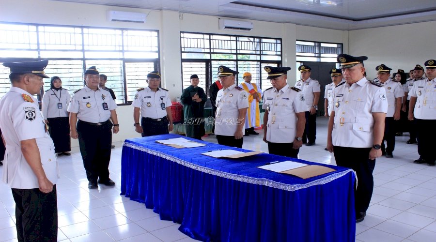 Kakanwil Ditjenpas Sultra Lantik Pejabat Eselon IV, Perkuat Kinerja Pemasyarakatan Sultra