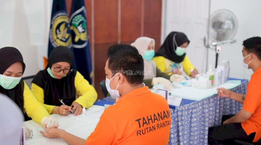 Rutan Rantau Fasilitasi Skrining Deteksi Dini HIV, PIMS, Hepatitis C, dan Tuberkulosis 