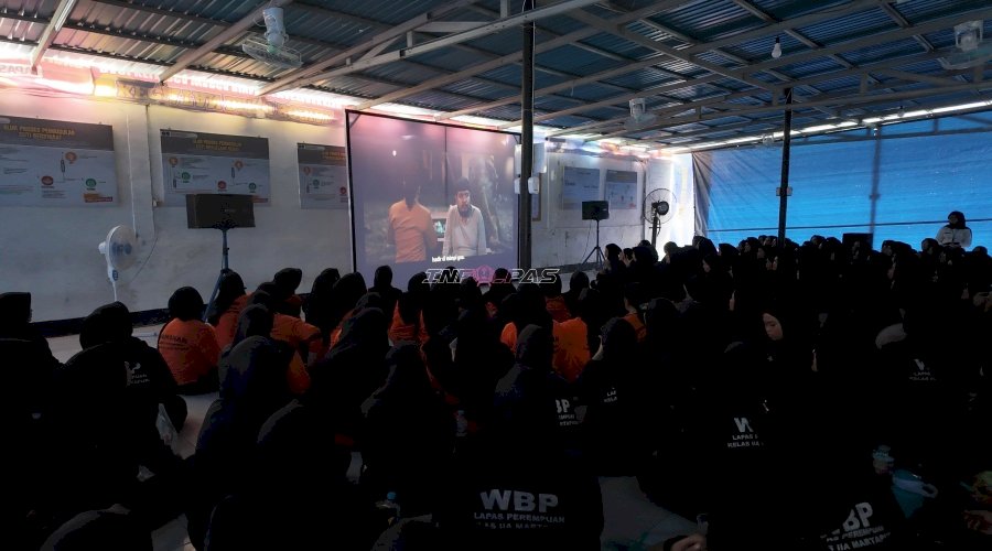 Pembinaan Kreasi, Warga Binaan Lapas Perempuan Martapura Gelar Nobar Film Inspiratif