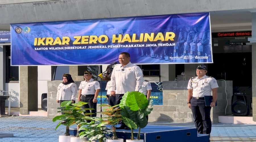 Ikrar Zero Halinar, Kanwil Ditjenpas Jateng Perkuat Integritas Pegawai