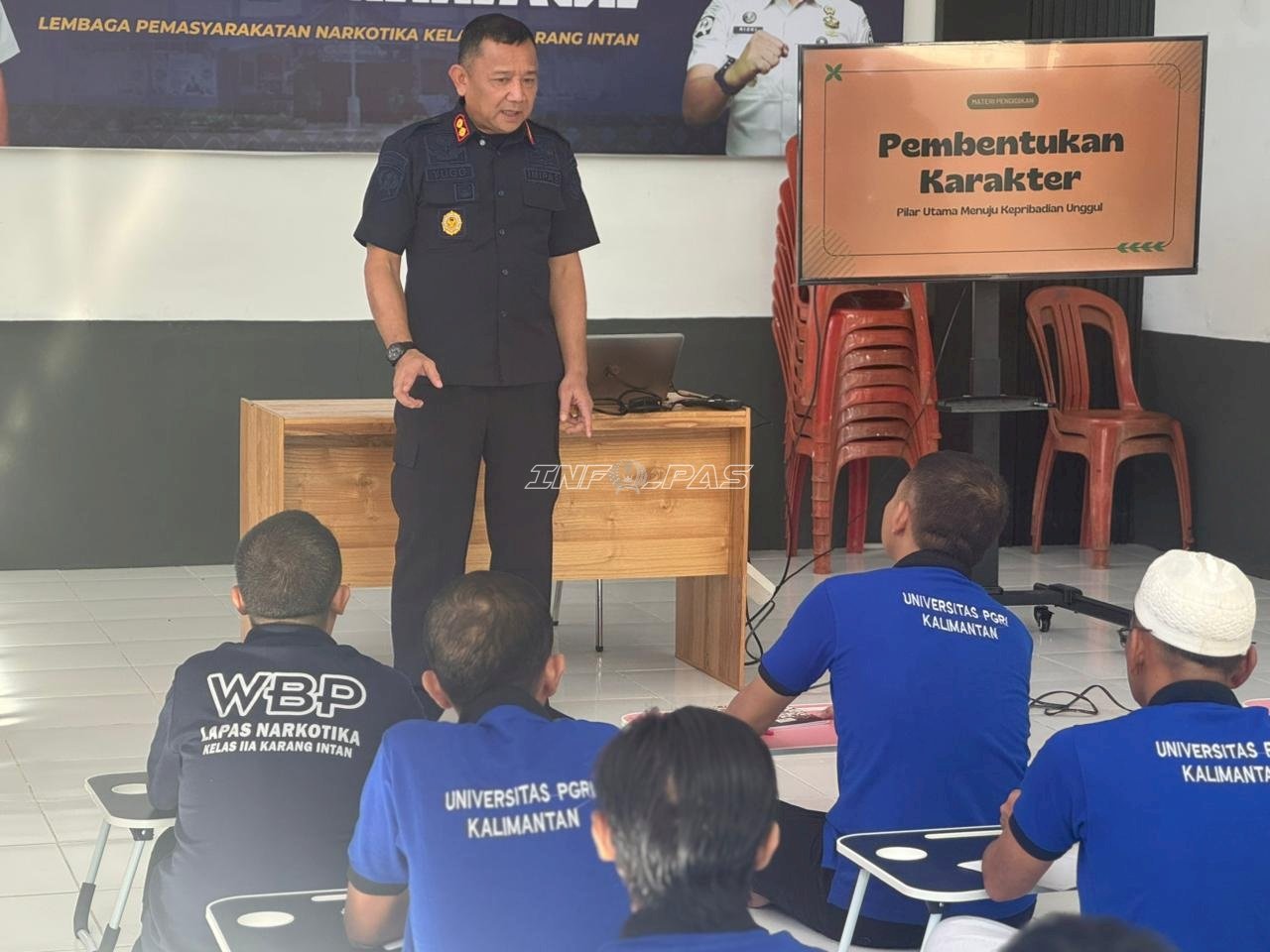 Bangun Karakter, Bangun Masa Depan, Kalapas Narkotika Karang Intan Isi Materi Perkuliahan Warga Binaan