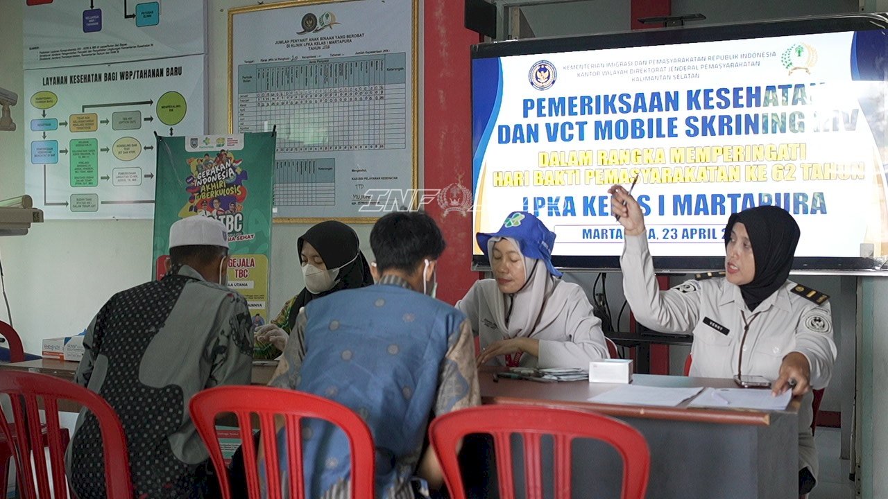 LPKA Martapura Gelar VCT Mobile, Seluruh Anak Binaan Ikuti Skrining HIV