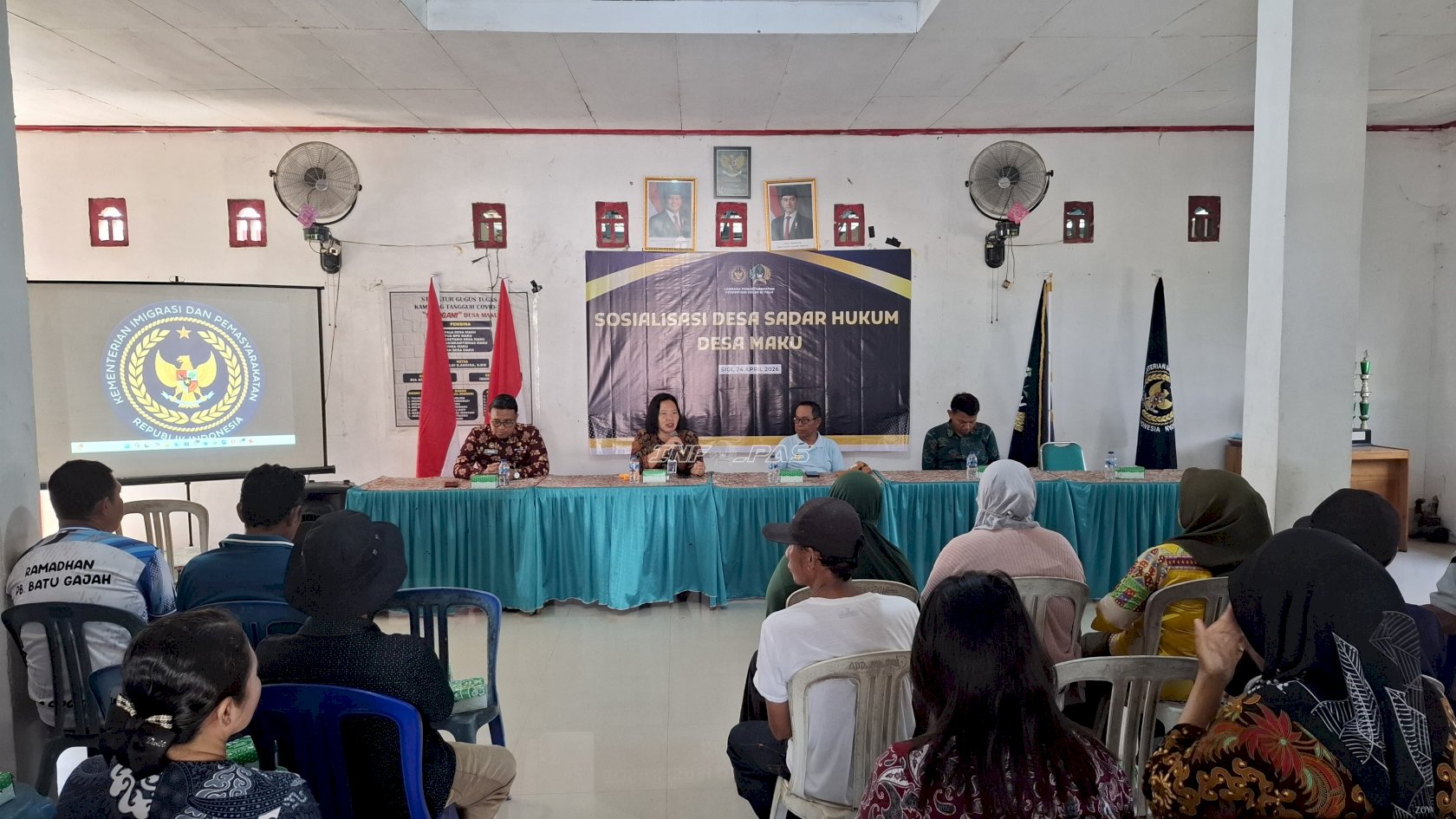 Tingkatkan Literasi Hukum Masyarakat, Lapas Perempuan Palu Gelar Sosialisasi di Desa Maku