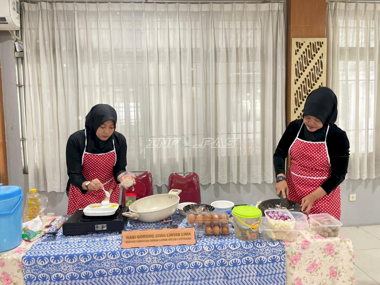 Semarak Hari Kartini, Dharma Wanita Lapas I Cipinang Gelar Lomba Masak Nasi Goreng