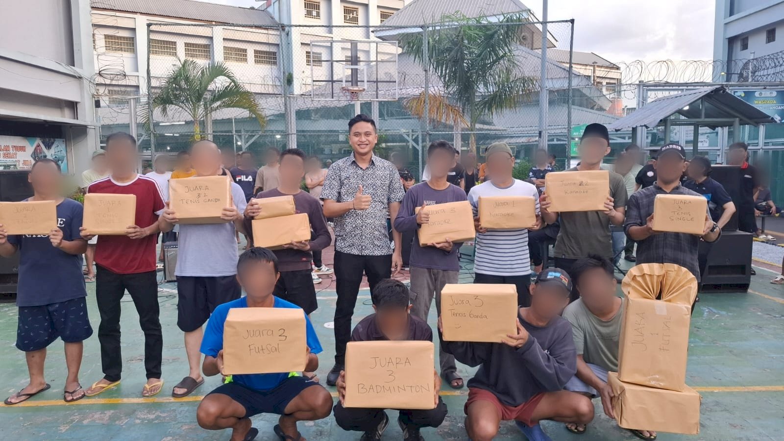 Meriah, Penutupan Porsenap di Rutan Jakarta Pusat Diwarnai Pembagian Hadiah