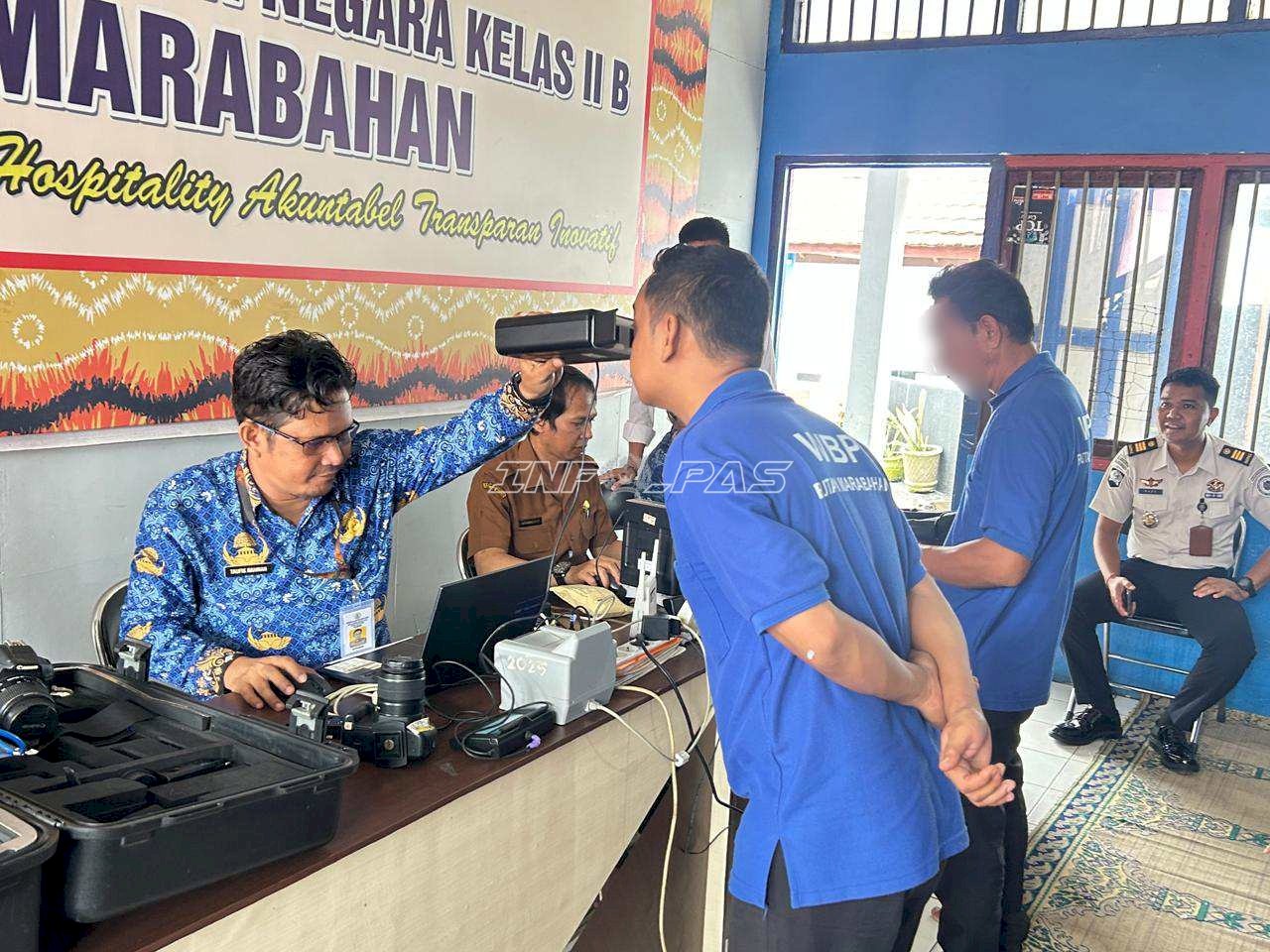 Rutan Marabahan Gandeng Disdukcapil Batola Layani Administrasi Kependudukan Warga Binaan