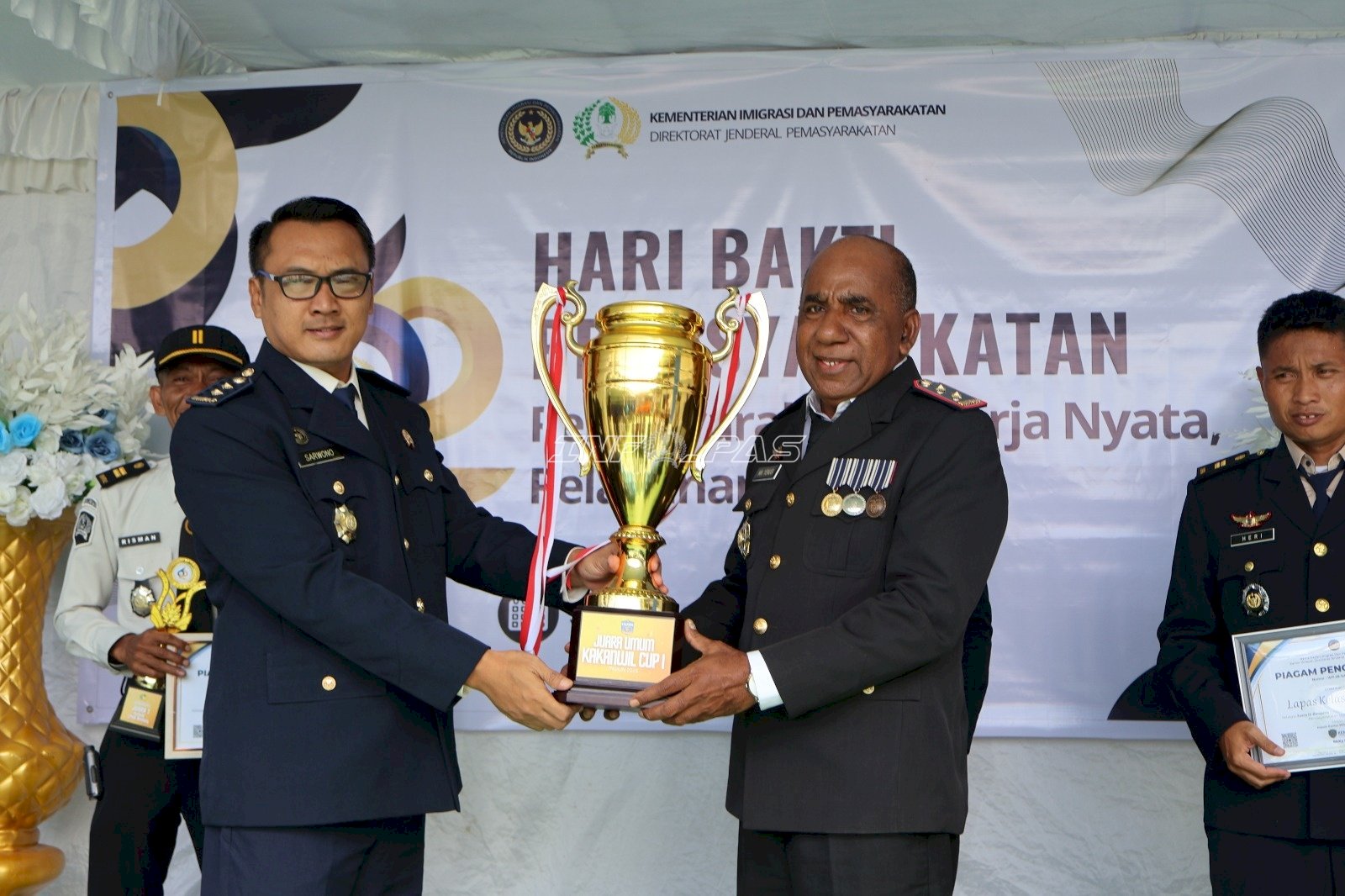 LPKA Ambon Raih Juara Umum Turnamen HBP Ke-62 se-Maluku