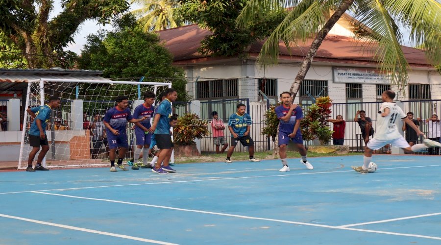 Jelang HBP Ke-62, Lapas Ambon Langsungkan Final Futsal Warga Binaan 