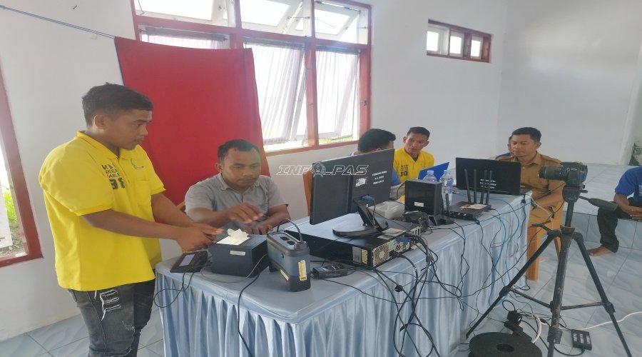 Lapas Namlea Gandeng Disdukcapil Kab. Buru Lakukan Perekaman KTP-el Warga Binaan