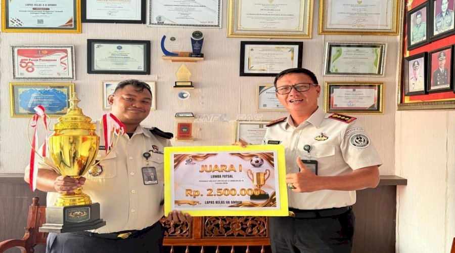Kebanggaan Bersama, Lapas Ambon Ukir Prestasi di Dua Ajang Berbeda