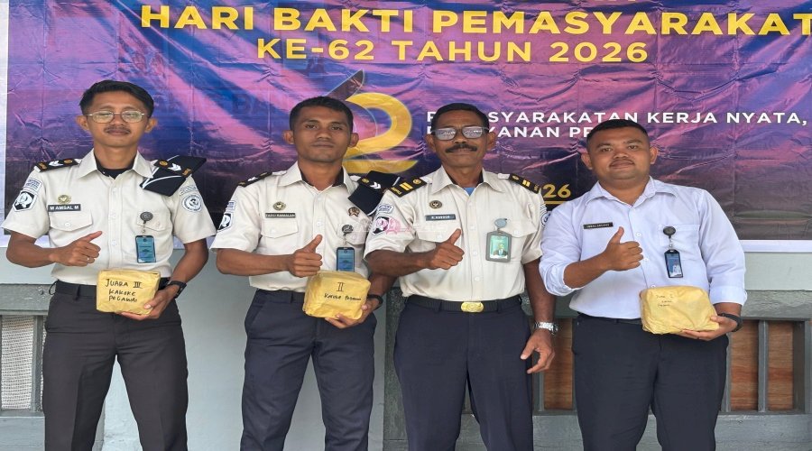 Lapas Bandanaira Tutup Porseni HBP Ke-62, Apresiasi Semangat Kebersamaan Peserta