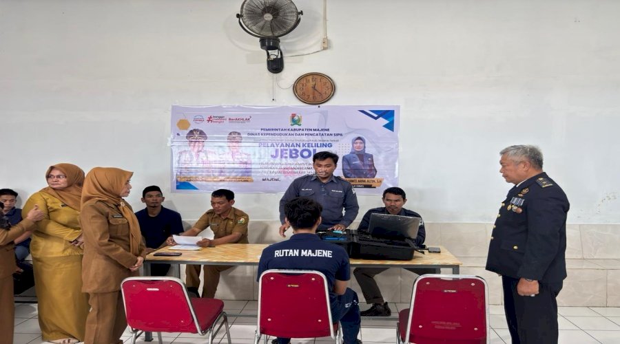 Rutan Majene Gandeng Disdukcapil Kab. Majene Penuhi Hak Identitas Warga Binaan
