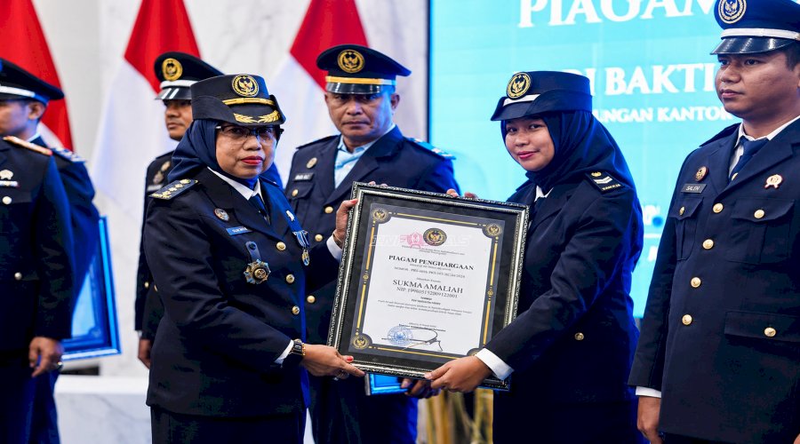 Petugas Lapas Takalar Raih Penghargaan Petugas Berjasa pada Peringatan HBP Ke-62