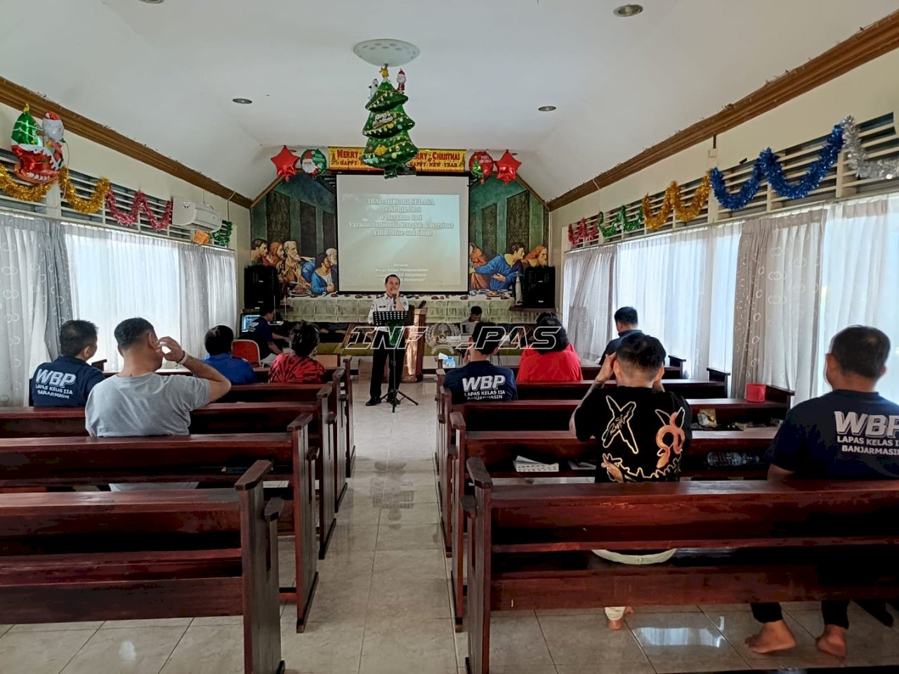 Ibadah bersama YIBB Rise and Shine, Warga Binaan Lapas Banjarmasin Teguhkan Iman dan Sukacita