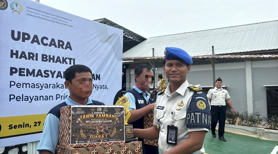 Apresiasi Sportivitas, Lapas Batulicin Tutup Pekan Olahraga dengan Penyerahan Hadiah