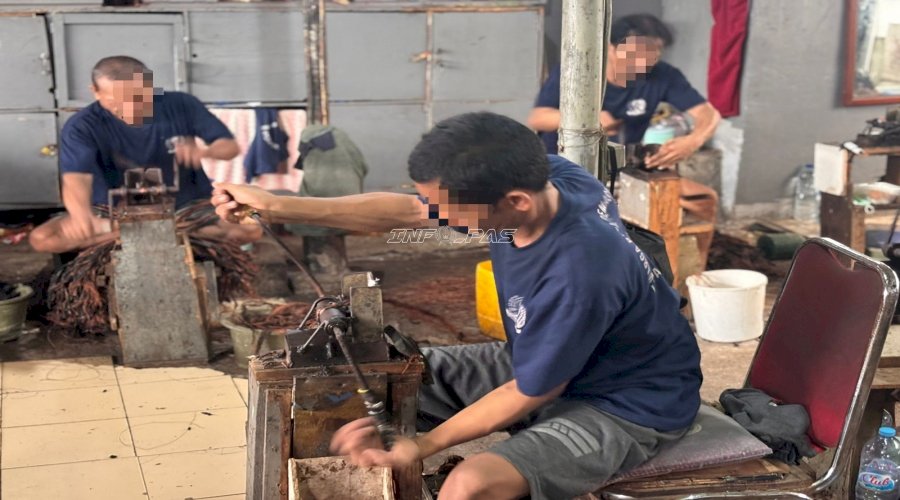 Dari Sisa Menjadi Makna, Limbah Karet Ubah Cara Pandang Warga Binaan Lapas Kelas I Cipinang