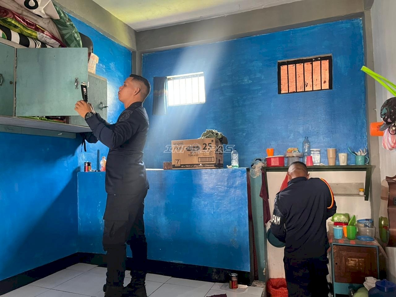 Jaga Stabilitas Kamtib, Lapas Piru Intensifkan Penggeledahan Kamar Hunian